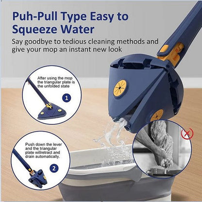 360 Rotating Adjustable Mop | Self-Wringing Floor Mop Oman