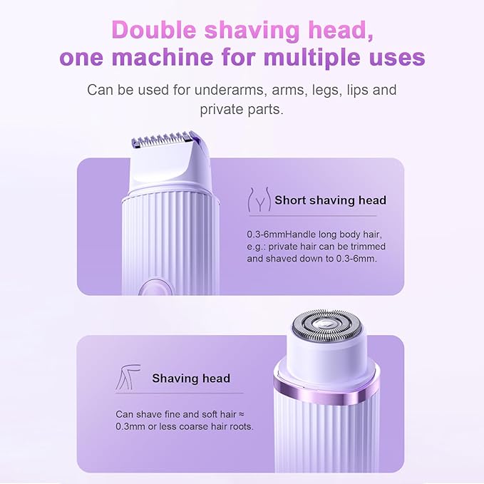 Double Head Electric Shaver | Men & Women | Rechargeable Oman