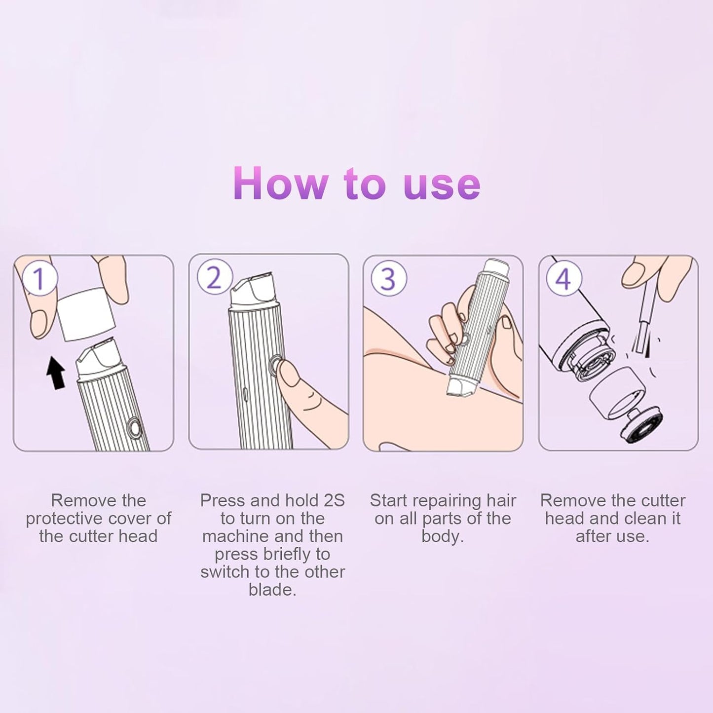 Double Head Electric Shaver | Men & Women | Rechargeable Oman