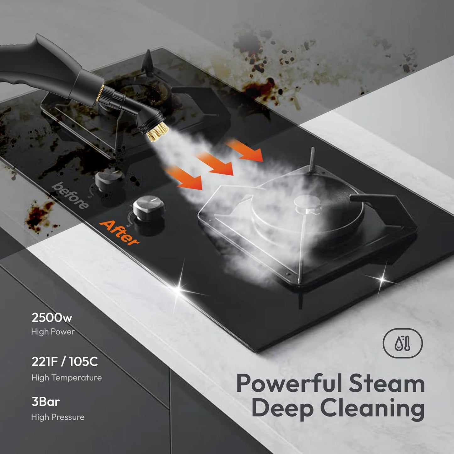 Portable Steam Cleaner | Multi-Surface Deep Cleaner Oman